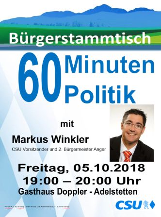 Plakat CSU Stammtisch - Winkler -332-